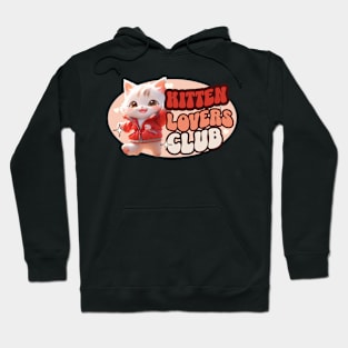 Cute Cat personified with red jacket Kids Hoodie